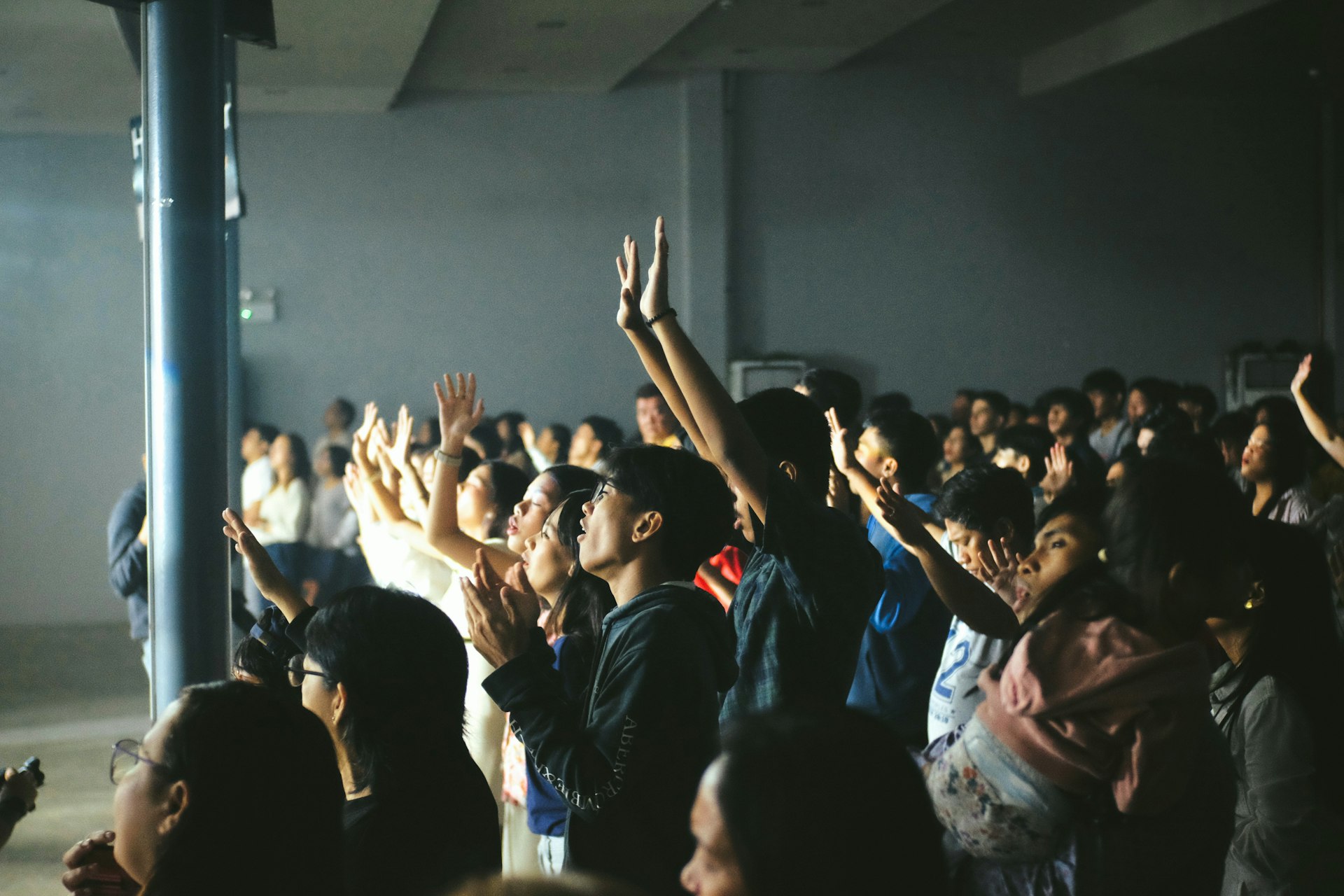 Youth group members